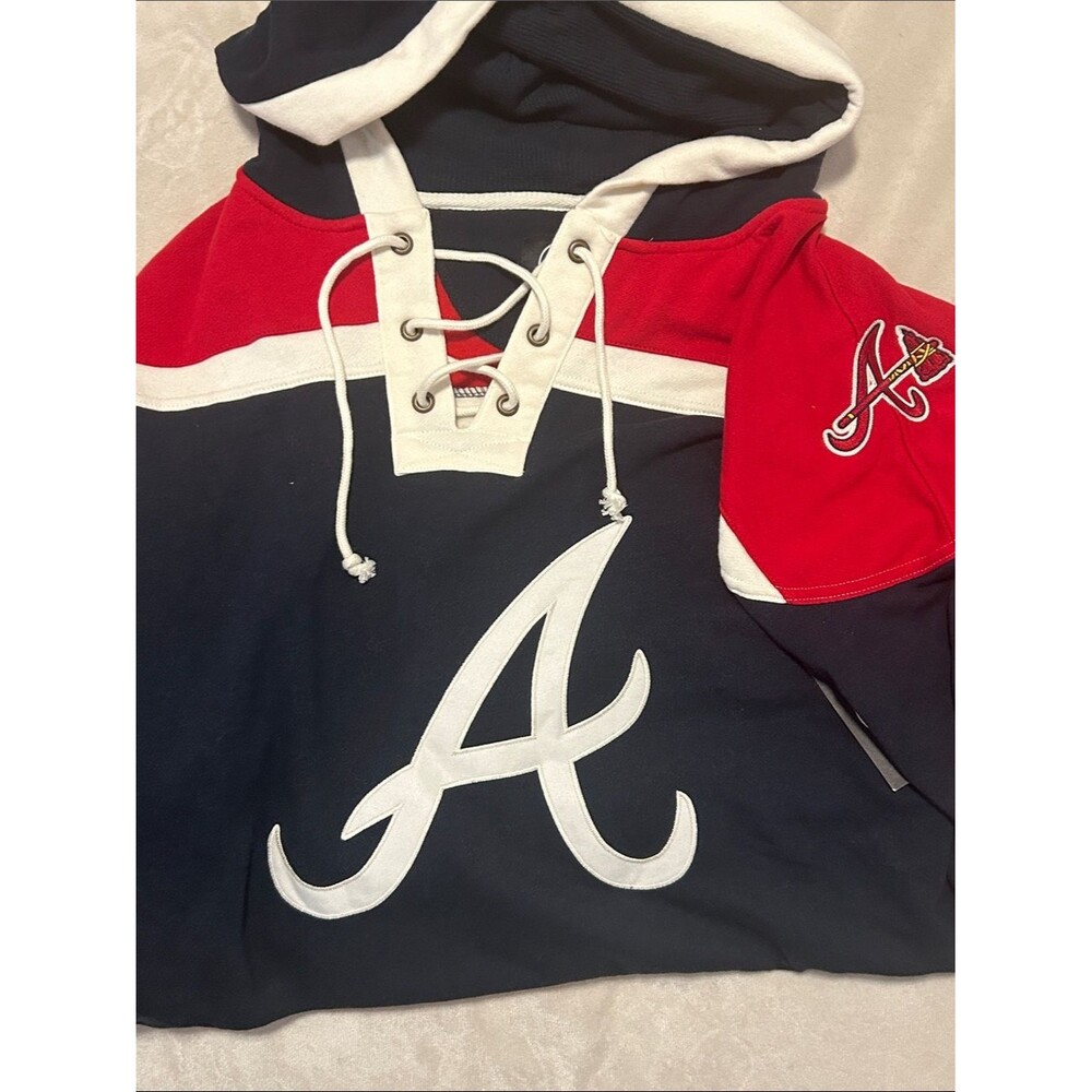 NEW ‘47 Brand Atlanta Braves Superior Lacer Hoodie XXL